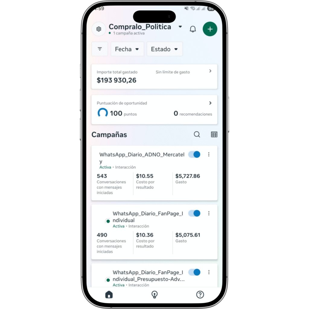 Gestión de anuncios en redes sociales