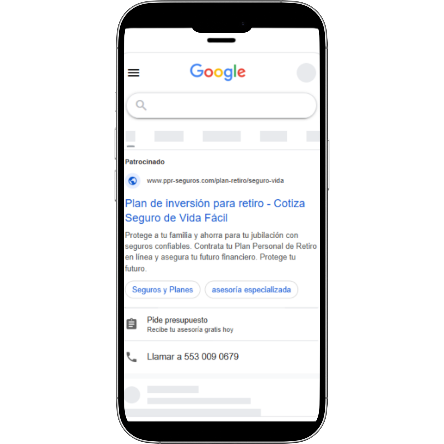 Campaña de google ads